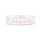 Ripsband It's a GIRL - rosa