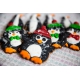 Das Förmchen für Kekse und Lebkuchen Pinguin mit der Wintermütze