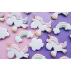 Das Förmchen für Kekse und Lebkuchen Regenbogen auf Wolken