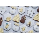 Das Förmchen für Kekse und Lebkuchen Hexagon Sechseck Honigwabe