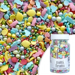 Posypka cukrowa PEARLS TUTTI FRUTTI - kolorowe confetti z owocami